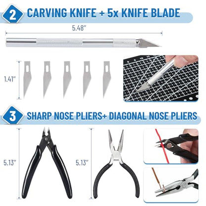 55Pcs 3D Printer Tool Kit, 3D Printing Accessories