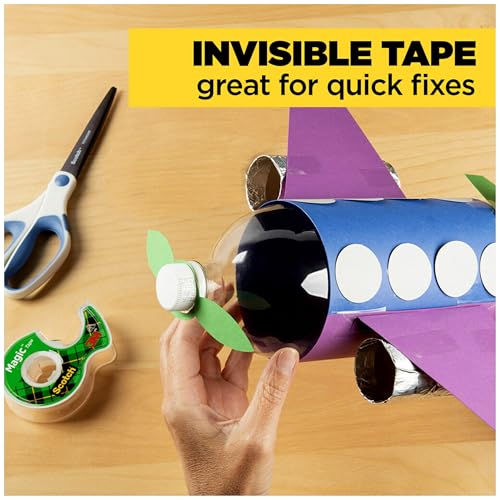 Scotch Magic Tape, 3 Dispensered Rolls, 3/4 x 300 Inches, Clear