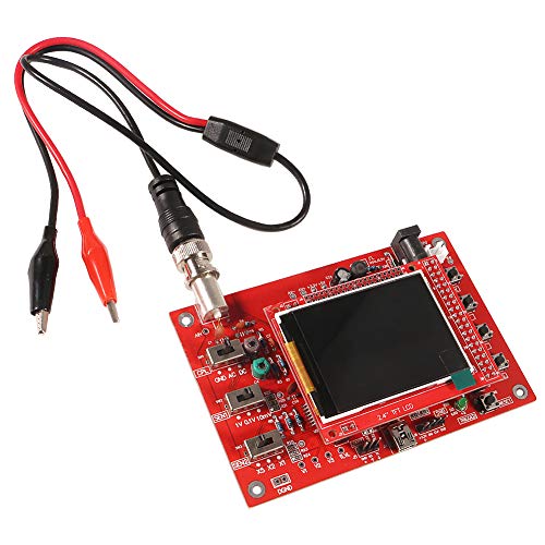 DSO 138 DIY Oscilloscope Kit Opening Source 2.4" TFT 1MSPS Pocket-Size Digital Oscilloscope Kit with DIY Parts & Probe, Handheld Pocket Electronic Learning Set, Assembled Vision - color: oscilloscope welding