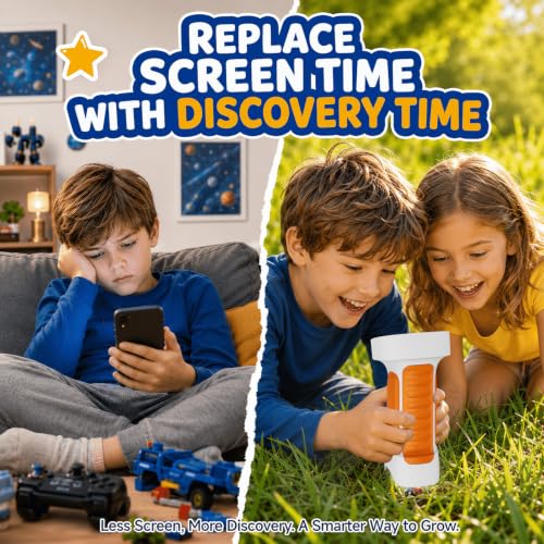 1000X Handheld Digital Microscope for Kids: Explorer 4K Magnifying Glass - color: Yellow