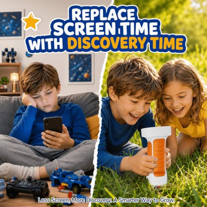 1000X Handheld Digital Microscope for Kids: Explorer 4K Magnifying Glass - color: Yellow