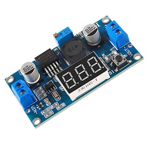 5Pcs LM2596S DC-DC LM2596 with LED Display Voltmeter Buck Converter Step-Down Regulator 4.0-40V to 1.25-37V DC 36V to 24V to 12V to 5V Power Supply Module Compatible with Car Motor Buck - color: LM2596 LED