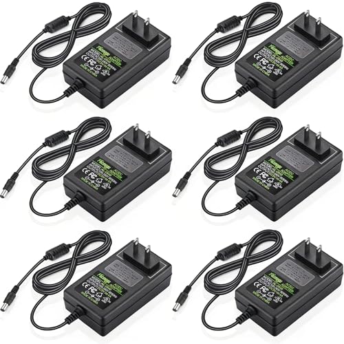 Facmogu 6 Pack 5V 4A AC to DC Power Supply Adapter, AC 100-240V Converter - size: 5V 4A - 6 Pack