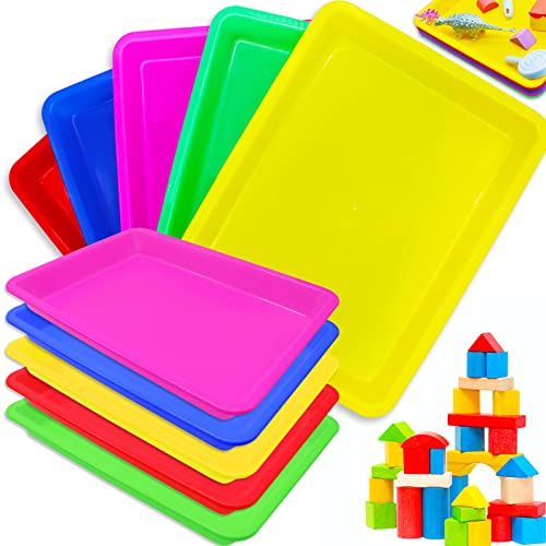 10 Pack Activity Plastic Crafts Art Tray,12.4”x 9.3" x 1.2" - size: Medium