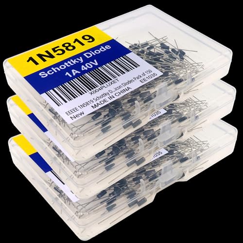 EEEEE 1N5819 Schottky Diode (150pcs) 1A 49V 40 Volt 1 AMP 1AMP IN5819 5819 Electronic Silicon Diodes - style: 1N5819