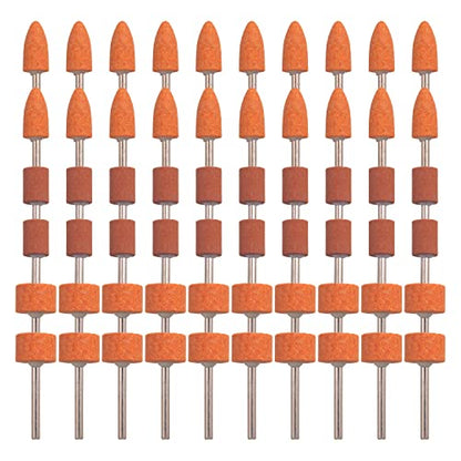 Grinding Stone Set, 60 Pack 1/8 Inch Shank Rotary Tool Bits
