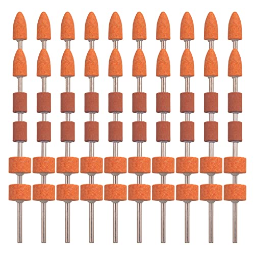 Grinding Stone Set, 60 Pack 1/8 Inch Shank Rotary Tool Bits