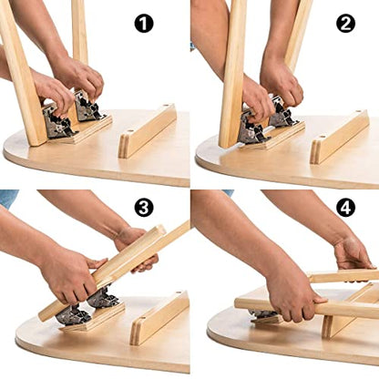 TopDirect 8 Pack Locking Hinge for Folding Table Brackets (Black) - color: Black, size: 8 Pack