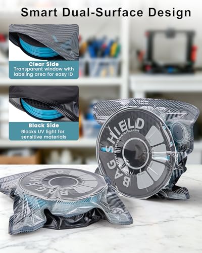 3D Filament Vacuum Bags 20-Pack, Thickened PA+PE, USB Pump Kit