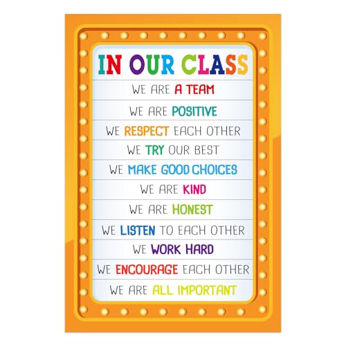 FaCraft Classroom Rules Poster Educational Poster Classroom Decorations - color: Style2