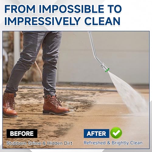 Pressure Washer Extension Wand-30°, 90°, 120° Gutter Cleaner Wand