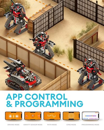 Opmind 5-in-1 STEM RC Robot Building Kit - 443PCS, Gift for Boys Ages 8-13