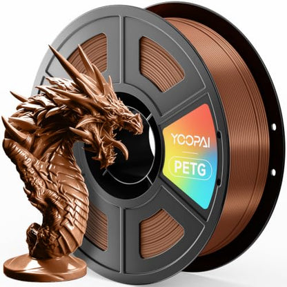 PETG Filament, Brown petg, 3D Printer Filament 1.75mm 1KG (2.2lbs) Brown - color: Brown