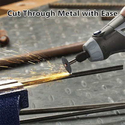 50 Pcs Metal Cutting Discs 1-1/2'' Fiberglass Reinforced Cut Off Wheels with Four 1/8 Rotary Tool Mandrels for Metal Cutting Discs (1-1/2'') - style: 1-1/2‘’