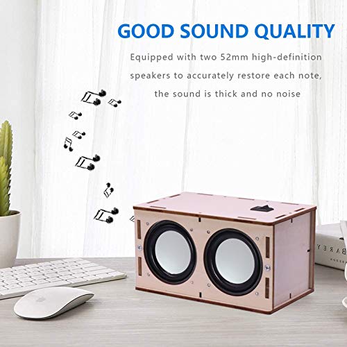 DIY Bluetooth Speaker Kit Wood Case, Teens & Adults STEM Electronic Project