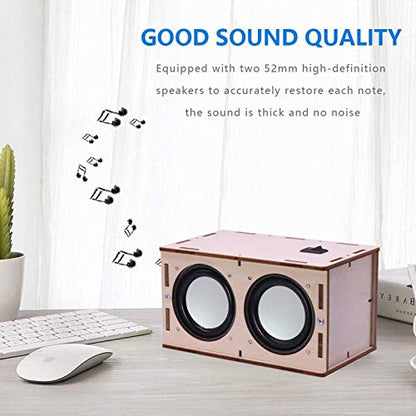 DIY Bluetooth Speaker Kit Wood Case, Teens & Adults STEM Electronic Project