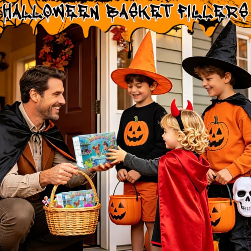 Halloween Bath Bombs Potion Kits for Kids Boo Basket Gifts for Boys & Girls