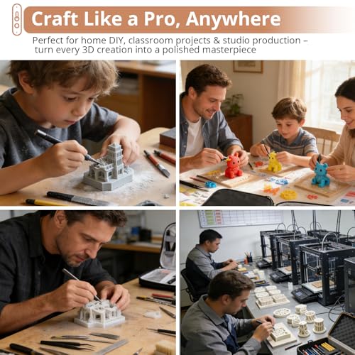 KAMTOP 46-Piece 3D Printer Tool Kit, All-in-One 3D Printing Accessories