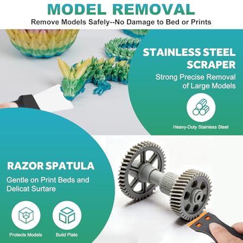3D Printer Tools kit, for Cleaning 3D Printing & Deburring Printed Part