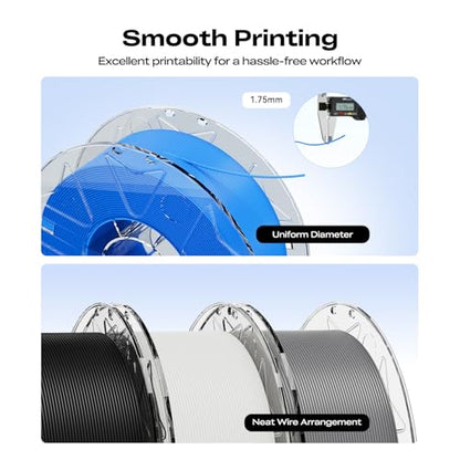 Creality Hyper PLA Filament 1.75mm, 12-Pack, White, 12KG - color: White, size: 12kg