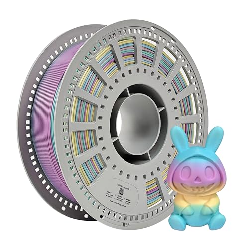 Silk Rainbow PLA Filament 1.75mm 1KG, Color Changing Filament - color: Rainbow 11