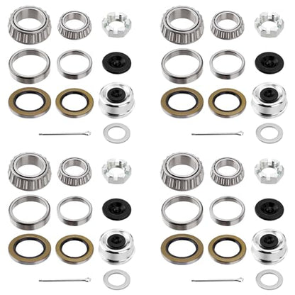 4 Sets Trailer Hub Wheel Bearing Kit 25580/25520 LM67048/LM67010 - size: 25580 LM67048-Set of 4