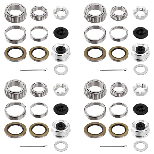 4 Sets Trailer Hub Wheel Bearing Kit 25580/25520 LM67048/LM67010 - size: 25580 LM67048-Set of 4