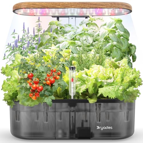Hydroponics Growing System Indoor Garden: 12 Pods Hydroponic Planter - color: Translucent Black