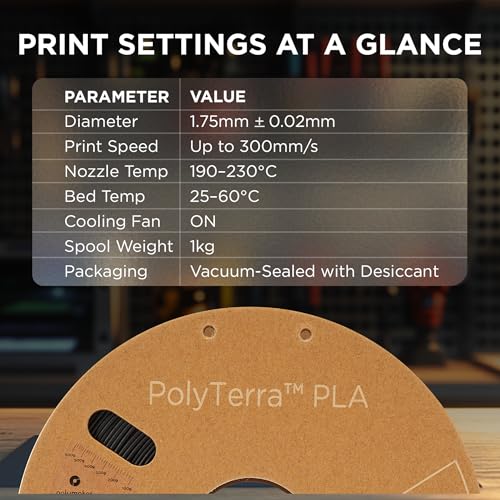 Polymaker Matte PLA Filament 1.75mm, 1kg, Charcoal Black - color: Matte Pla - 1.75mm Matte Charcoal Black (Hex Code: #2f2e30) 1pcs, size: 1kg