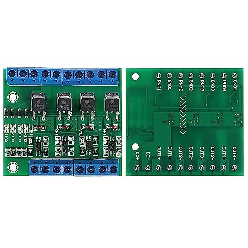 3pcs 4-Channel PLC Amplifier Circuit Board MOS FET PWM 3-20V to 3.7-27VDC 10A Driver Module