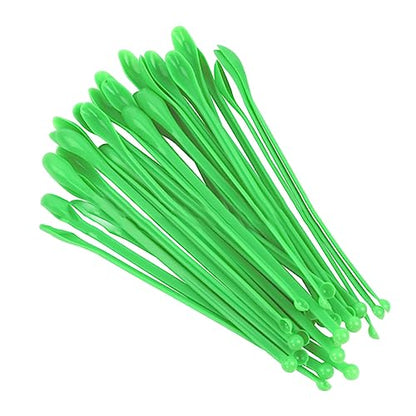 SOLUSTRE Plastic Chemistry Spoons Double-Ended Lab Spatula Scoop for and Granule Sampling Lightweight Mixing for Scientific Industrial Home and Restaurant Use