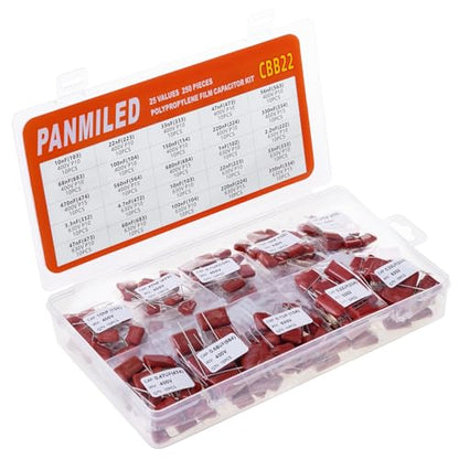 25 Values Metallized Polypropylene Film Capacitor Kit CBB22 400V-630V - style: 400V 630V 250PCS