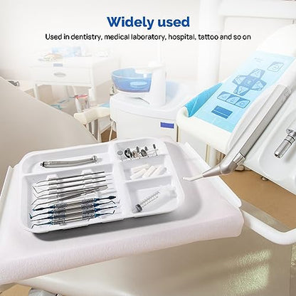 JMU White Dental Instrument Trays Size B 13.25" x 9.75" - color: White, size: 1