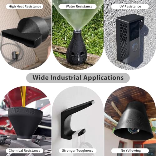 iSANMATE Carbon Fiber ASA Filament 1.75mm,UV/Rain/Heat Resistant Tough 3D Printer Filament, ASA CF Perfect for Outdoor Functional Parts, Dimensional Accuracy +/- 0.02mm, 1kg Spool (2.2lbs) - color: Black Cf