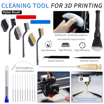 70PCS 3D Printer Tools Kit 3D Printing Accessories for FDM/SLA Printers
