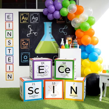 Ctosree 5 Pcs 12 Inches Large Science Party Decorations, Vivid - color: Vivid, style: Science