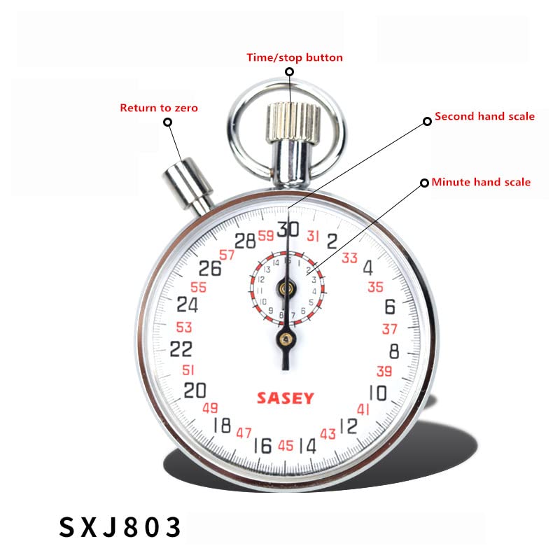 Mechanical Stop Watch Sports Chronograph Running Timer Handheld Stopwatch (SXJ803) - color: Sxj803