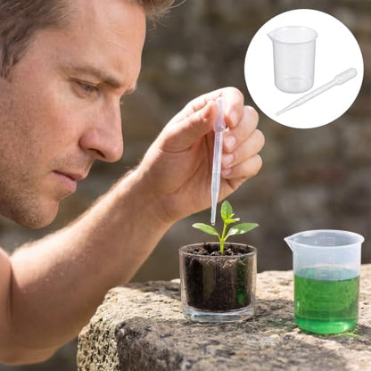Plastic Beakers Set, 7 Pcs Measuring Beaker