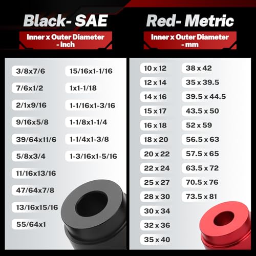 BILITOOLS Bearing Race and Seal Driver Set, 43-Piece SAE & Metric - size: 43 Piece Bearing Press Kit