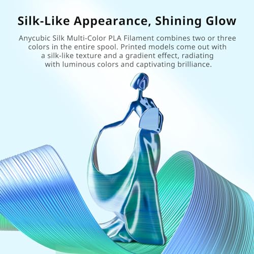 ANYCUBIC Silk Pla Filament Dual Color, 1KG, Black Purple - color: Dual Silk Black Purple