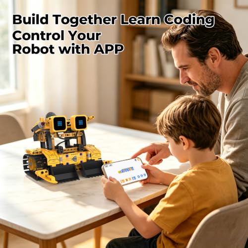 Remote Control Robot Building Kit STEM Gift for Boys Ages 8-14