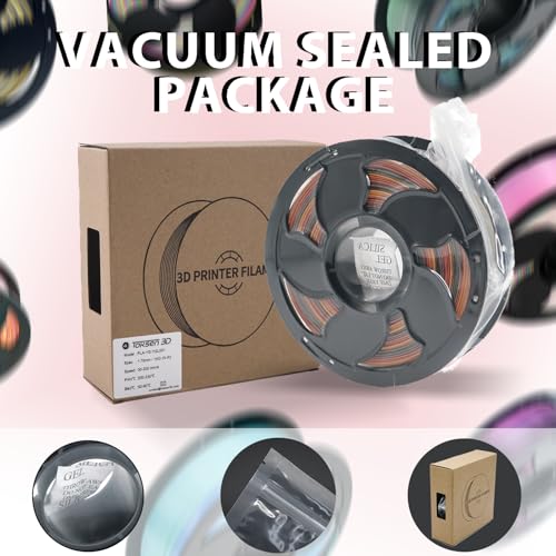 Silk Rainbow Black Blue Green PLA 1.75mm 1kg Shiny 3D Printer Filament FDM - color: G_pla-jb-09 Silk Laser Blue