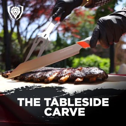 Dalstrong BBQ Knife & Fork Set - 16" Grill Knife & 18" Meat Fork - size: Carving Set