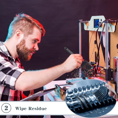 8 Pcs 3D Printer Rails and Screws Cleaning Set Brushes Swabs Wipes