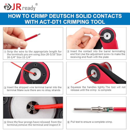 JRready ST6313 Deutsch DT 2/3/4/6/8/12 Pin Connector Kit, Solid Contacts - size: DT Kit (604pcs)