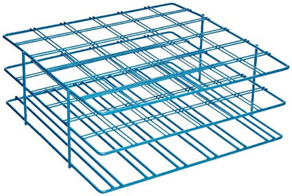 SP Bel‑Art Poxygrid Centrifuge Tube Rack for 50 mL Conical Tubes, 36‑Place Laboratory Storage Rack, Chemical‑Resistant Epoxy‑Coated Steel, Blue (F18794‑0002) - style: 36 Place Rack