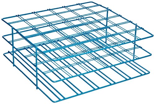 SP Bel‑Art Poxygrid Centrifuge Tube Rack for 50 mL Conical Tubes, 36‑Place Laboratory Storage Rack, Chemical‑Resistant Epoxy‑Coated Steel, Blue (F18794‑0002) - style: 36 Place Rack