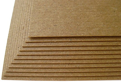 100 Sheets Chipboard 20pt (Point) 8 X 10 Inches Light Weight Frame|Photo Size .020 Caliper Thickness Cardboard Craft|Ship Brown Kraft Paper Board - size: 8x10 - 100 Sheets