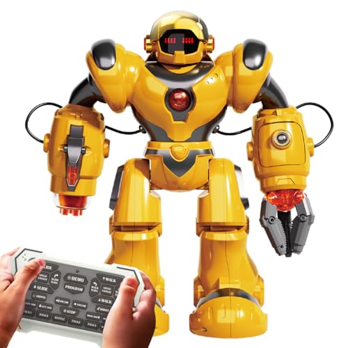 BEZGAR Programmable RC Robot with 22 Actions & 78 Expressions - color: Yellow