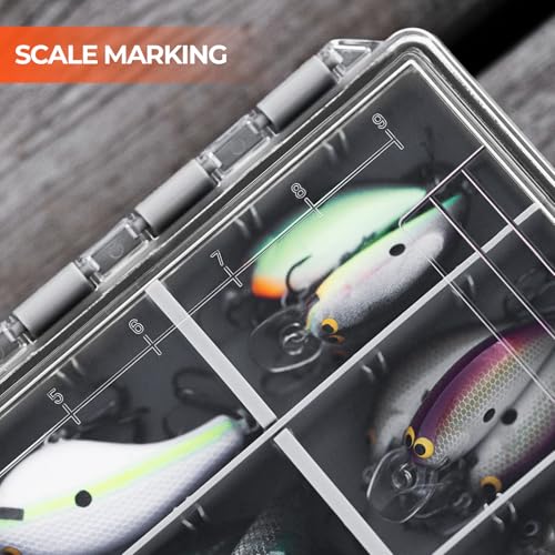 KastKing HyperSeal Waterproof Tackle Box, 3700 2 Packs, Black - color: Black, size: 3700(2 Pack)